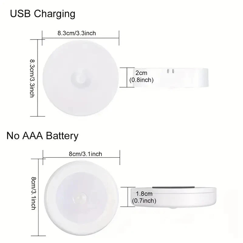 Motion Sensor LED Night Light- Wireless & Rechargeable