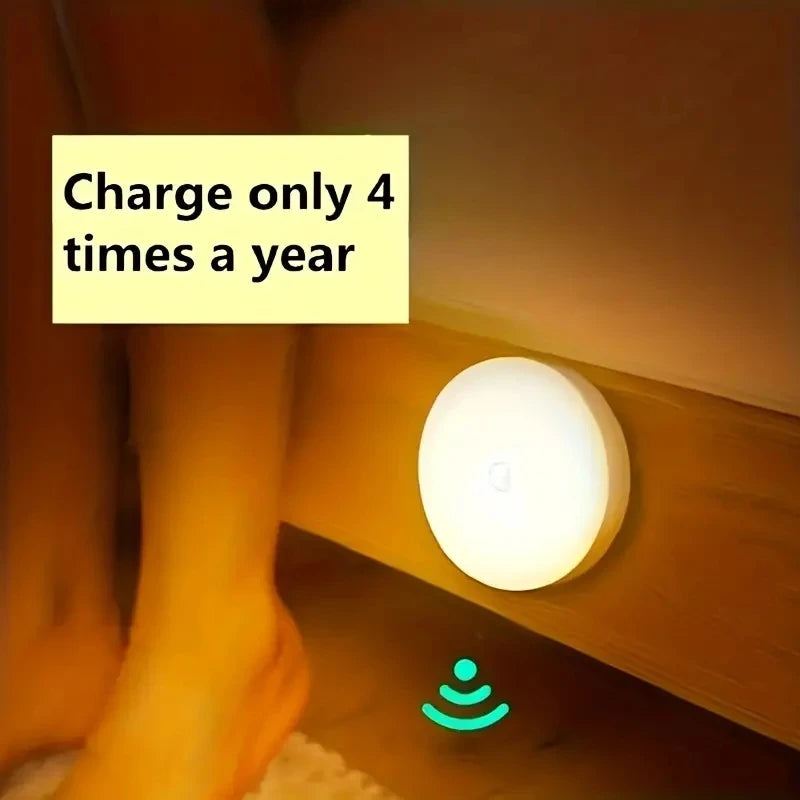 Motion Sensor LED Night Light- Wireless & Rechargeable